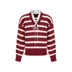 fano_Ruffle_Detail_Loose_Fit_Commuter_V-neck_Long_Sleeve_Striped_Women_Sweaters_MISSTT