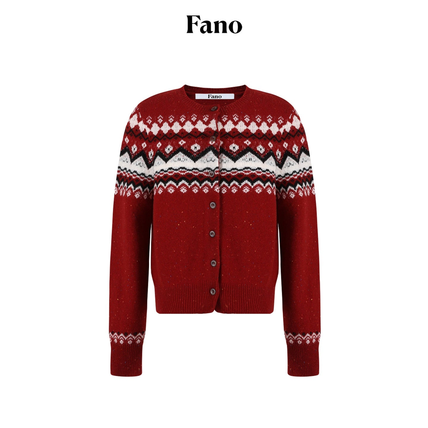 fano_Warm_Sheep_Wool_Jacquard_Loose_Korean_Commuter_Crewneck_Red_Women_Cardigans_MISSTT