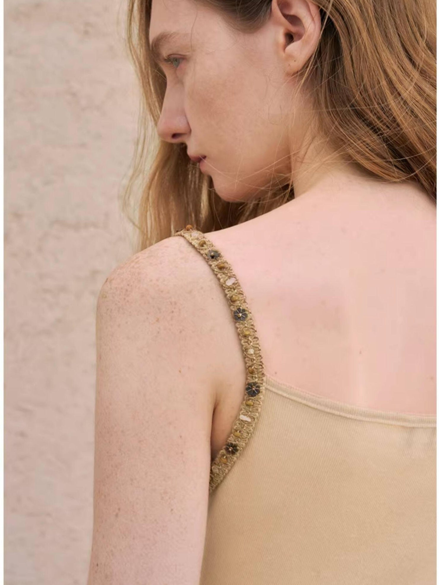 someonesometimes Pleated Zipper Slim Fit Chic Minimalist Women Recycled Fabric Camisoles
