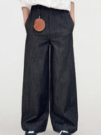fano High Rise Cotton Rigid Casual Straight Youth Raw Denim Straight Leg Jeans