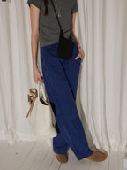 Lofi choose High Waist Distressed Vintage Blue Relaxed Cotton Zip Fly Womens Wide Leg Jeans