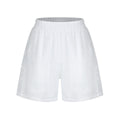 fano_Breathable_Lyocell_Relaxed_Three_Quarter_Sleeve_White_Lounge_Top_&_Shorts_Sets_MISSTT