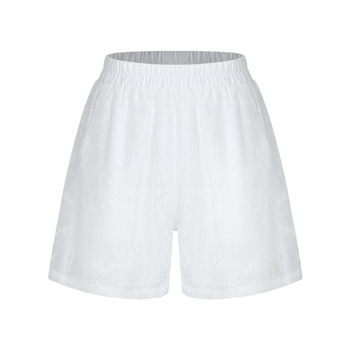 fano_Breathable_Lyocell_Relaxed_Three_Quarter_Sleeve_White_Lounge_Top_&_Shorts_Sets_MISSTT