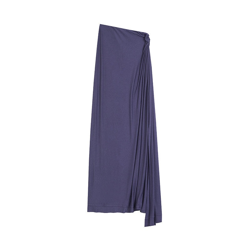 unspoken_Button_Slim_Minimalist_Office_Workwear_Long_Sleeve_Women_Blue_Top_&_Skirt_Sets_MISSTT