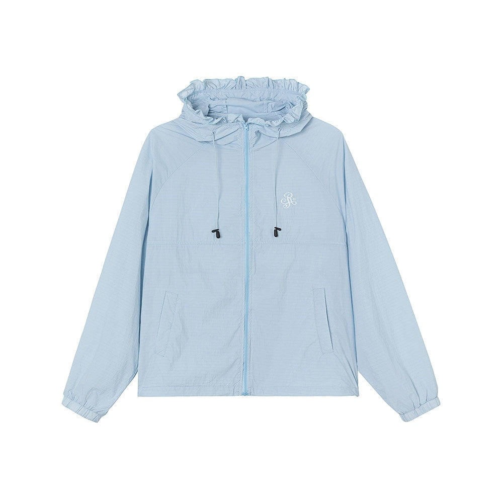 ikyou_Upf50+_Breathable_Nylon_Ruffle_Zip_Commuter_Relaxed_Fit_Women_Top_&_Shorts_Sets_MISSTT