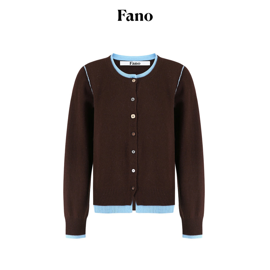 fano_Pure_Wool_Commuter_Regular_Fit_Roundneck_Colorblock_Women_Brown_Knit_Cardigans_MISSTT