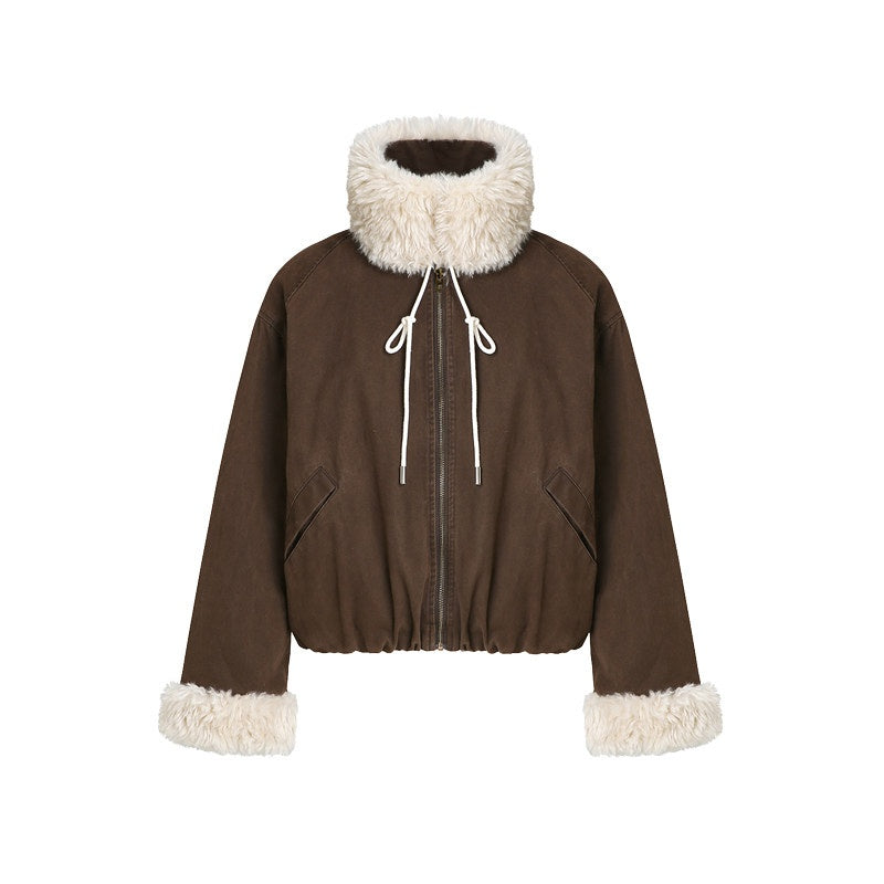 fano_Insulated_Stand_Collar_Straight_Fit_Commuter_Dark_Coffee_Zipper_Puffer_Jackets_MISSTT