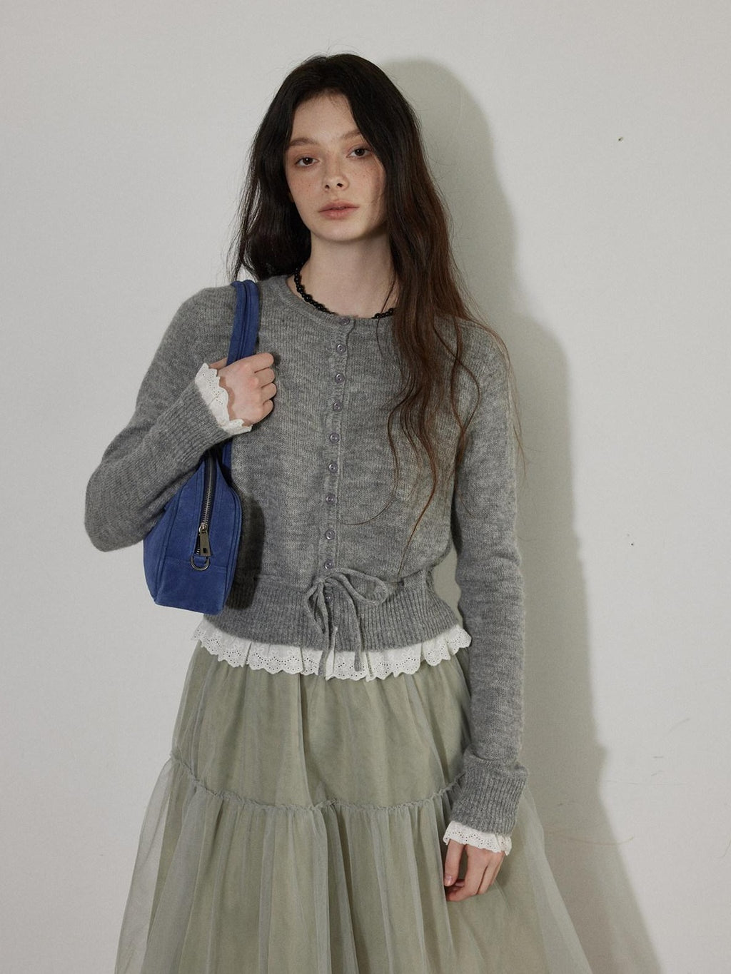 Lofi choose Cozy Button Front Relaxed Fit Workwear Women Knit Long Sleeve Cardigans