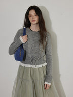 Lofi choose Cozy Button Front Relaxed Fit Workwear Women Knit Long Sleeve Cardigans