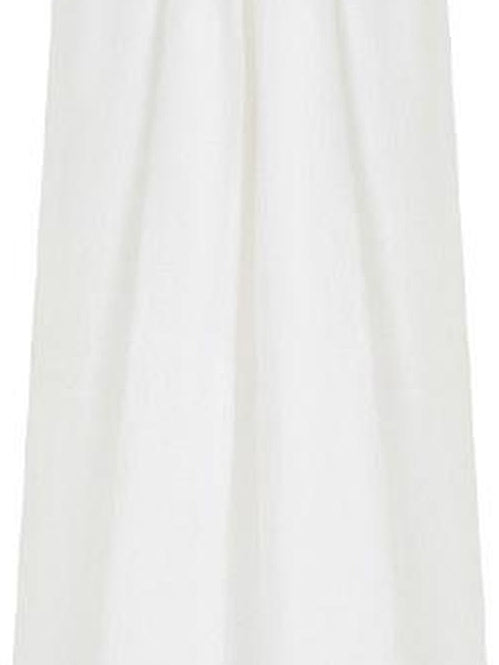 fano Soft Cotton Tencel Aline Sleeveless Crew Natural Travel Girls White Maxi Dresses