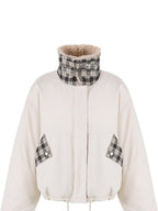 fano Insulated Korean Commuter Loose Fit Zipper Front Women Mint Puffer Jackets