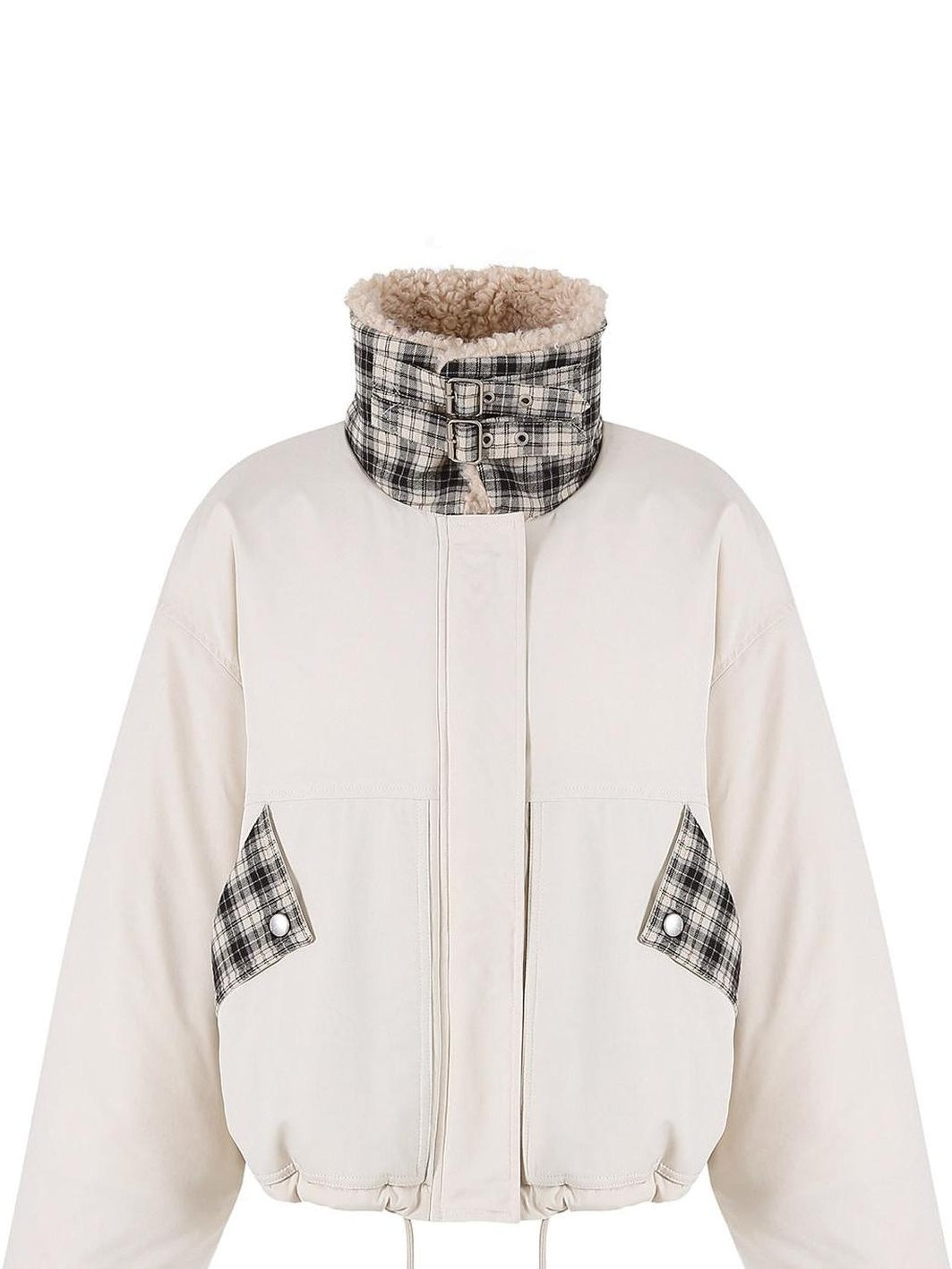 fano Insulated Korean Commuter Loose Fit Zipper Front Women Mint Puffer Jackets