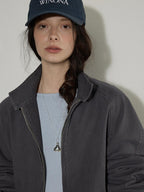 Lofi choose Soft Oversized Loose Fit Round Neck Women Blue Brown Long Sleeve T-Shirts