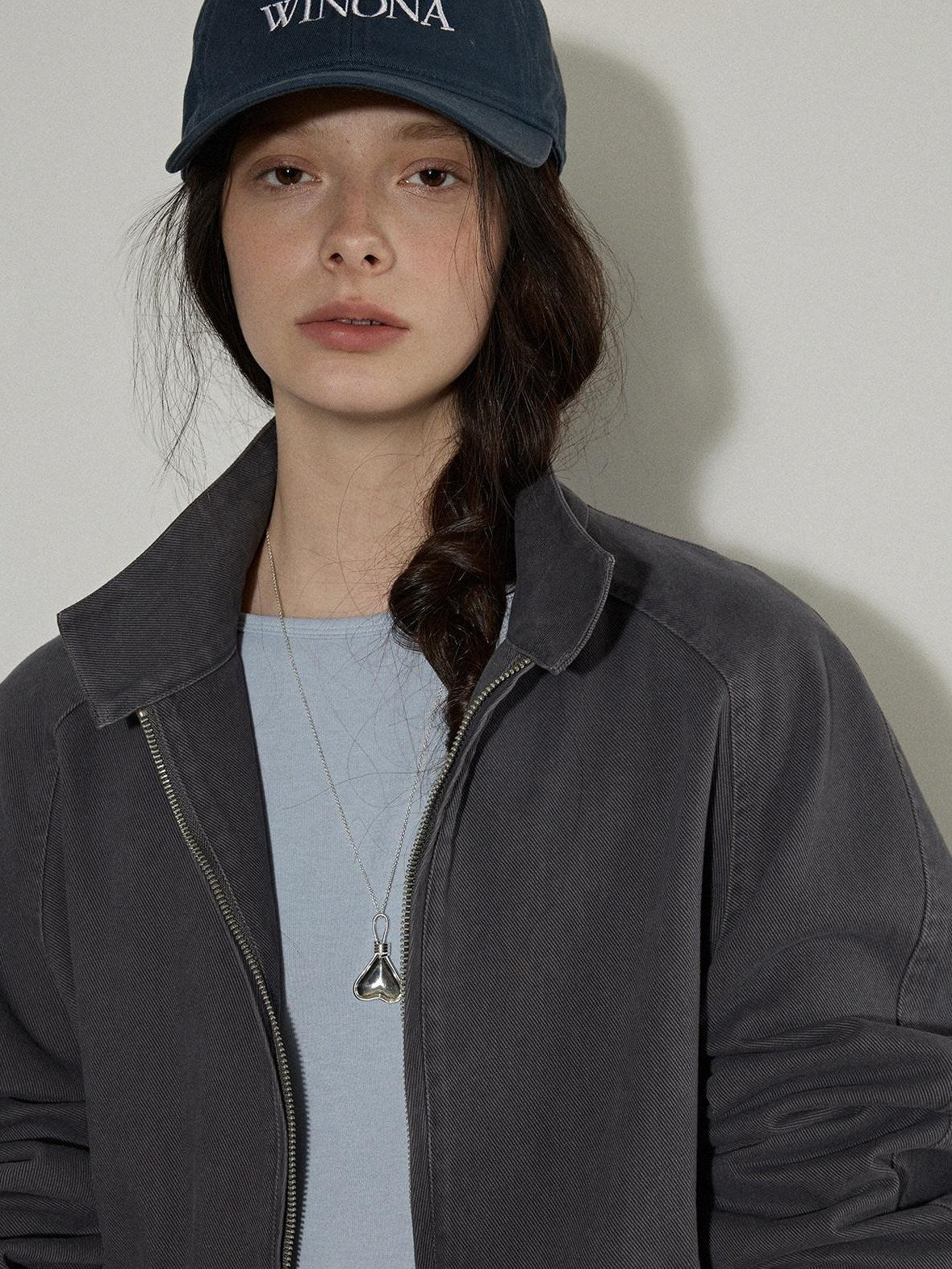 Lofi choose Soft Oversized Loose Fit Round Neck Women Blue Brown Long Sleeve T-Shirts
