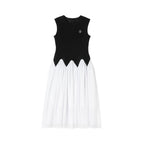 ikyou_Office_Minimal_3D_Detail_A_Line_Sleeveless_Round_Neck_Black_White_Maxi_Dresses_MISSTT