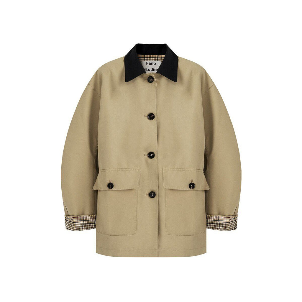 fano_Patchwork_Plaid_Oversized_Street_Mid_Length_Cotton_Blend_Women_Trench_Coats_MISSTT