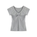 fano_V-neck_Drawstring_Cotton_Blend_Minimal_Straight_Women_Short_Sleeve_T-Shirts_MISSTT