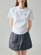 fano Cotton Stretch Slim Fit Korean Round Neck Women Short Sleeve T-Shirts