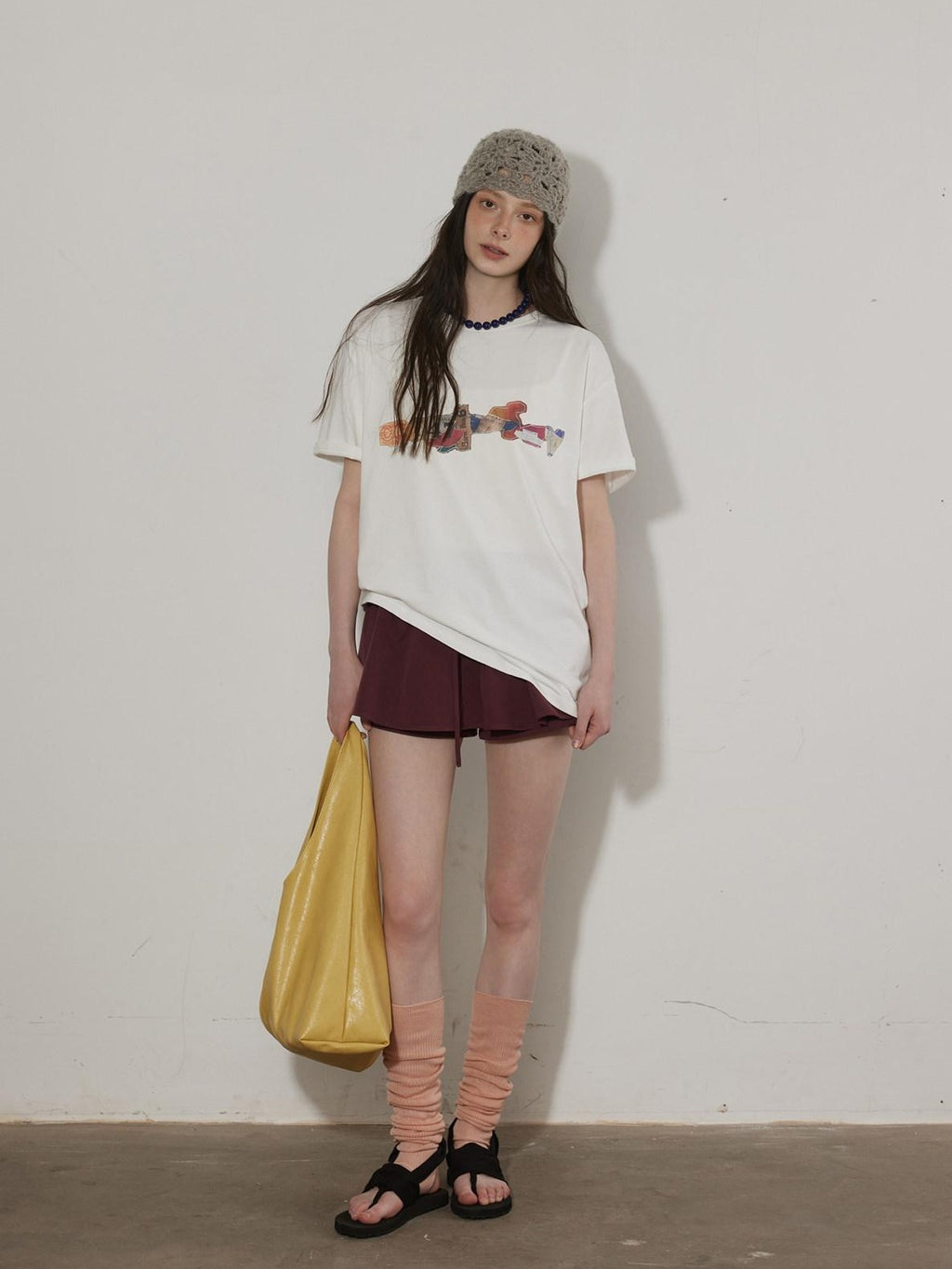 Lofi choose Breathable Loose Fit Commuter Crew Neck Text Print Short Sleeve T-Shirts