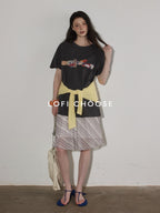 Lofi choose Breathable Loose Fit Commuter Crew Neck Text Print Short Sleeve T-Shirts