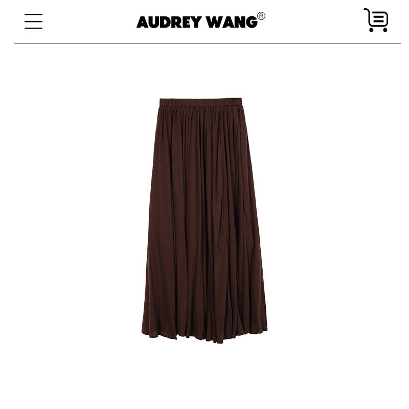 audreyyang_Recycled_Viscose_French_Chic_Pleated_Aline_Two_Piece_Sleeveless_Maxi_Dresses_MISSTT