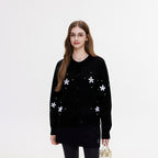 ikyou_Thermal_Commuter_Straight_Embroidered_Women_Acrylic_Blend_Black_Cardigan_Sweaters_MISSTT