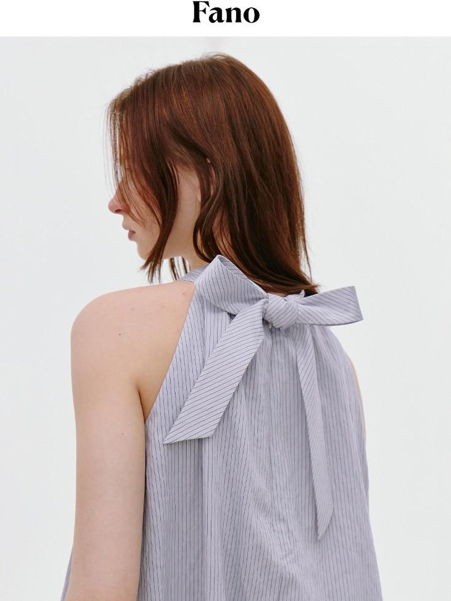 fano Soft Viscose Blend Striped Commuter Loose Halter For Women Halter Crop Tops