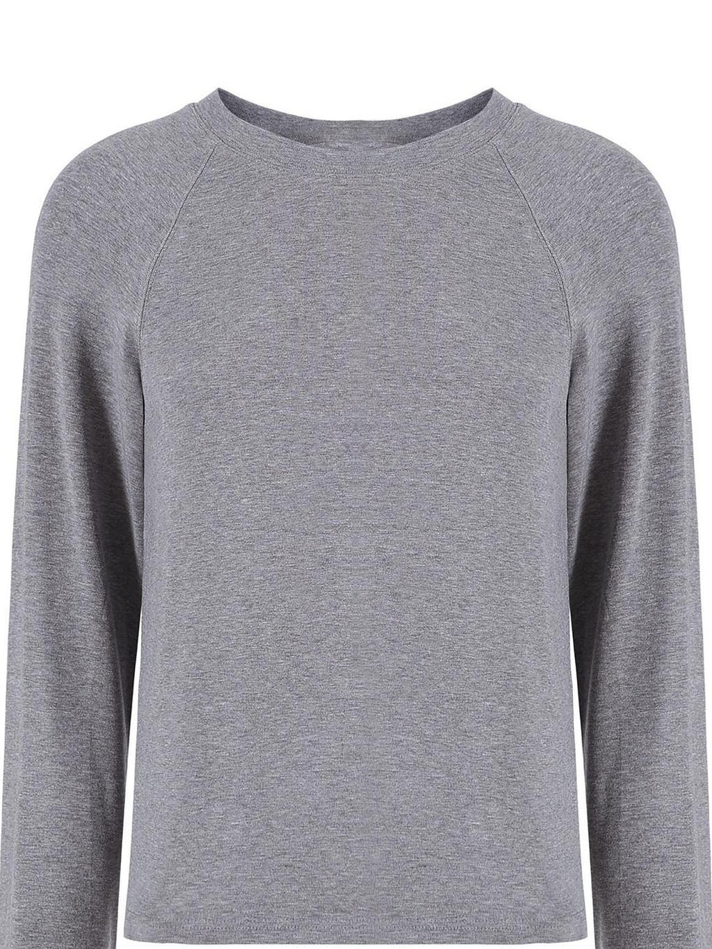 fano Viscose Cotton Blend Loose Casual Knit Round Neck Women Long Sleeve T-Shirts