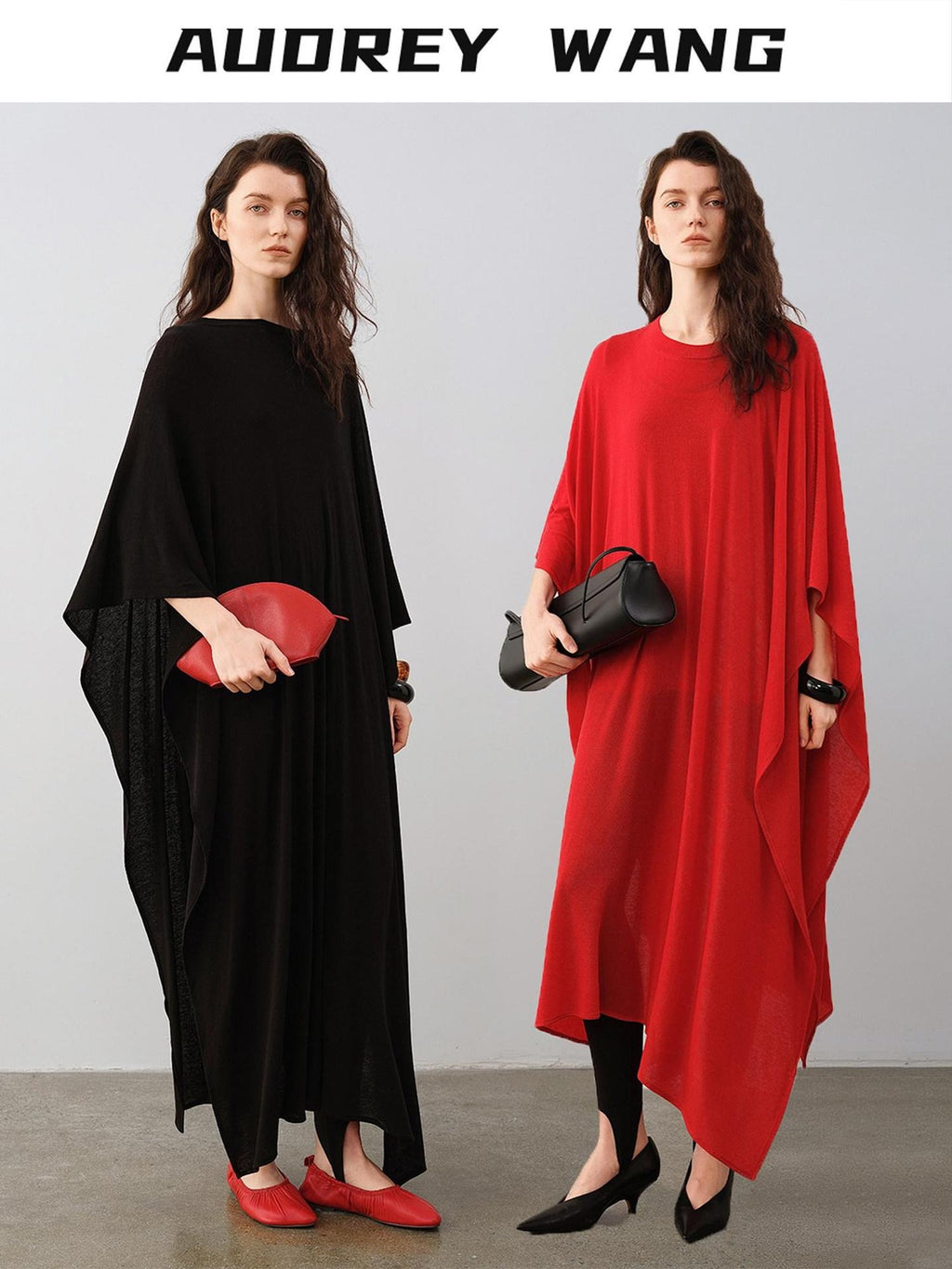 audreyyang Lyocell Wool Blend Loose Sleeveless Pullover Stirrup Leggings Top & Pants Sets