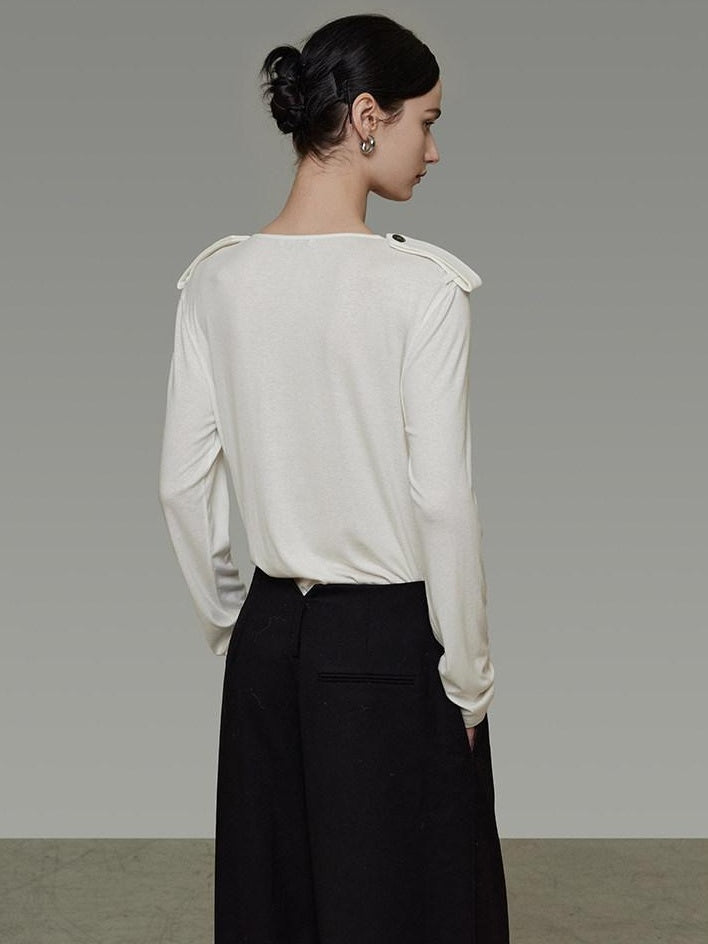 unspoken Breathable Skin Friendly Minimal Slim Fit Button Women Office Knitwear Cardigans