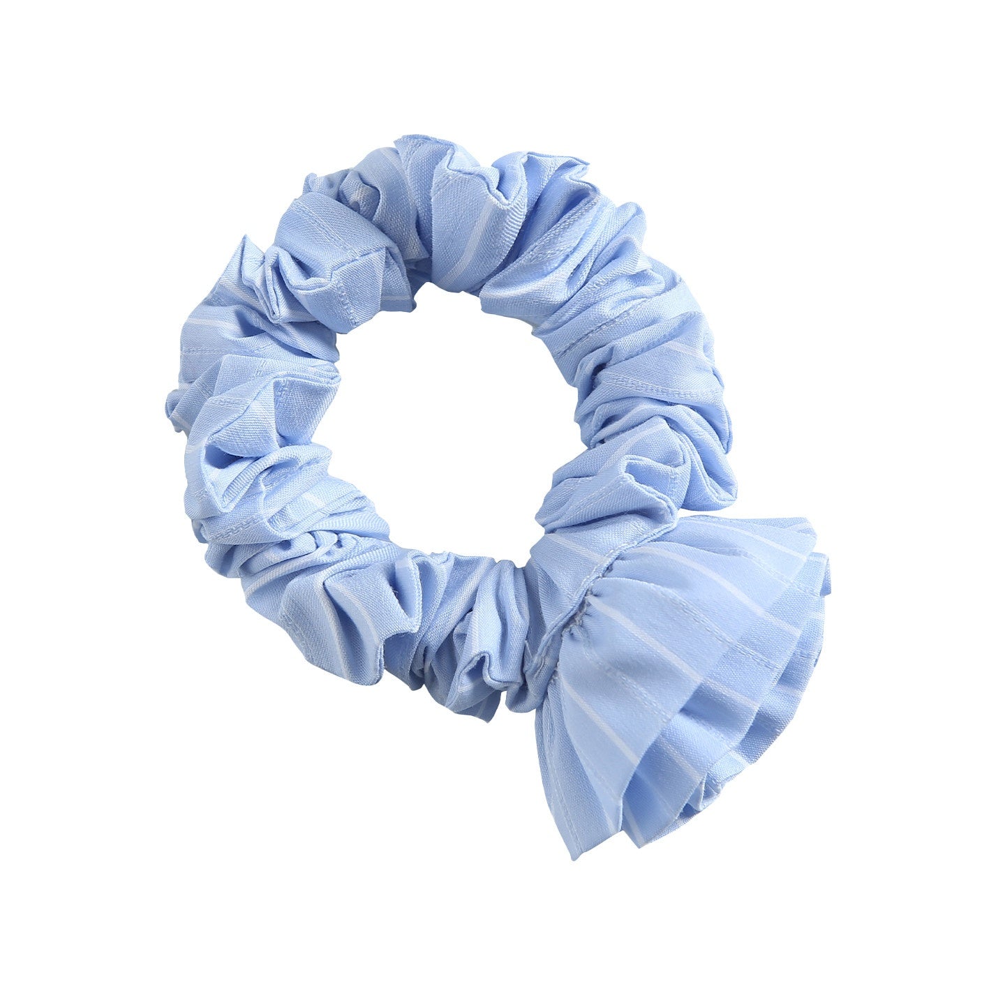 fano_Blue_Stripe_French_Style_For_Women_Cute_Printed_Scrunchie_Hair_Accessories_MISSTT