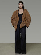 unspoken 100 Percent Lambswool Relaxed Fit Minimalist Commuter Women Camel Wool Coats