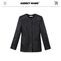 audreyyang_Soft_Lambskin_Vintage_Loose_Fit_Collarless_Black_Woven_Women_Leather_Jackets_MISSTT