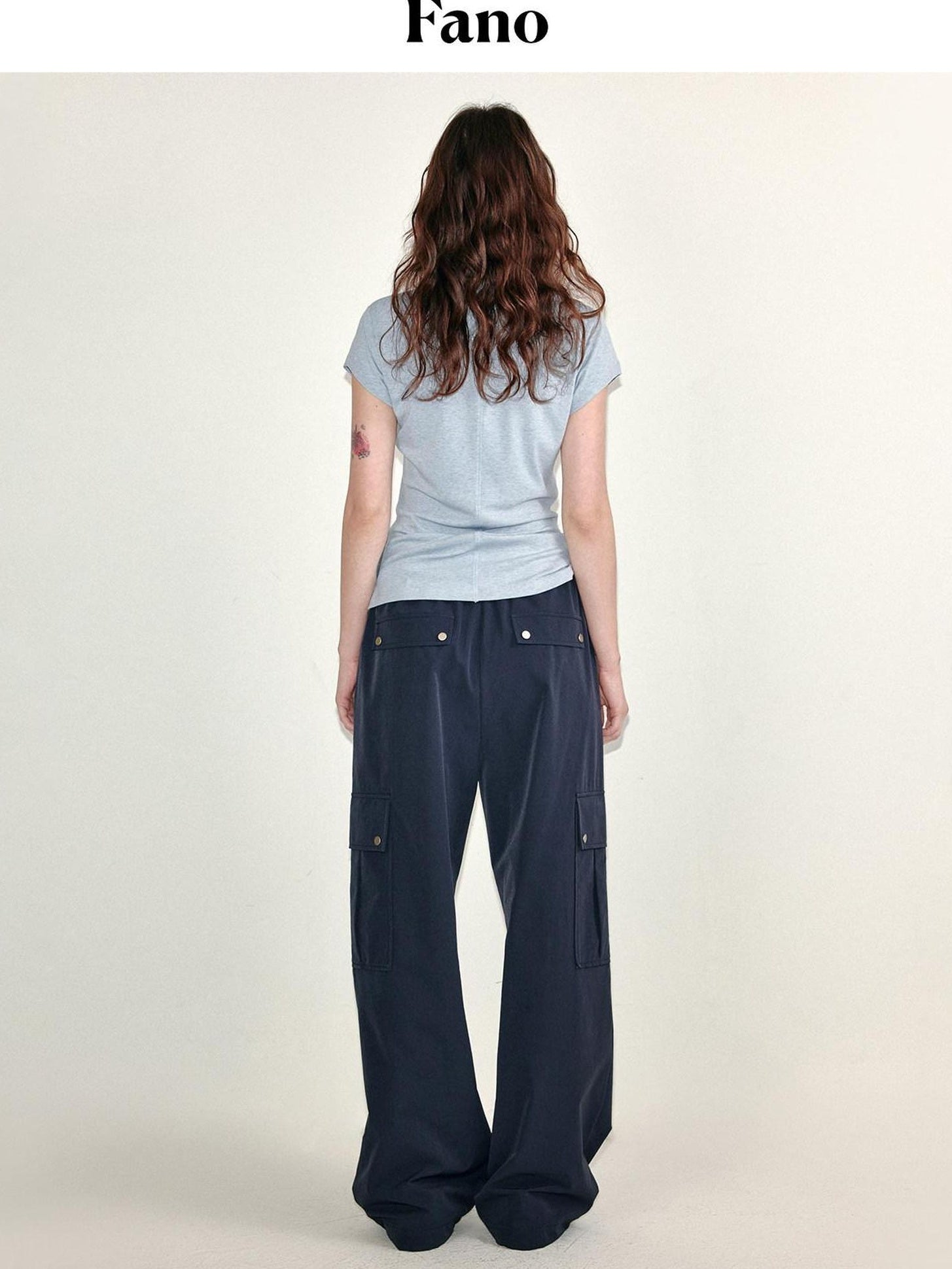 fano Stretch Slim Korean Commuter Mock Neck Women Short Sleeve T-Shirts