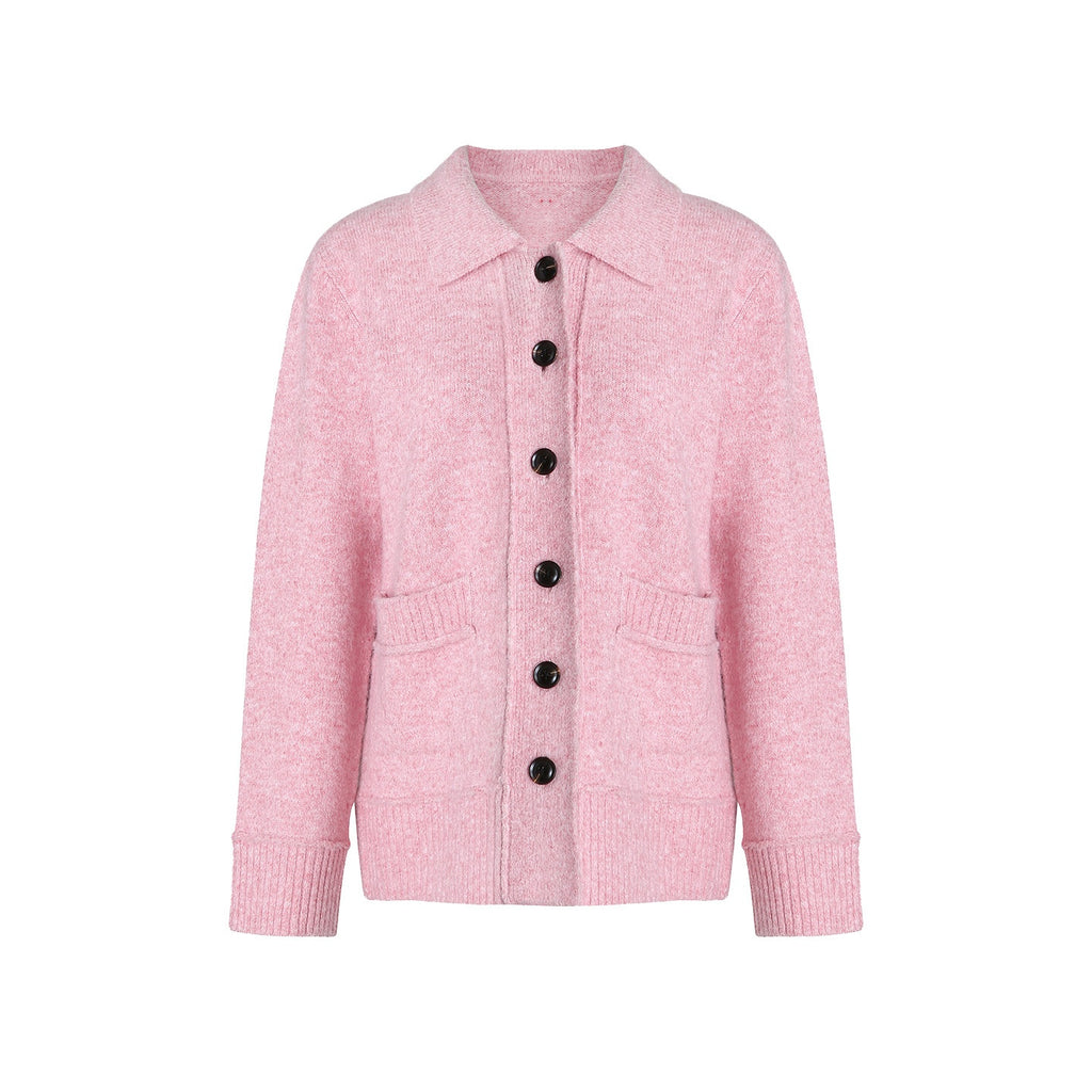 fano_Thermal_Warm_Soft_Knit_Single_Button_Relaxed_Fit_Office_Pink_Cardigans_MISSTT