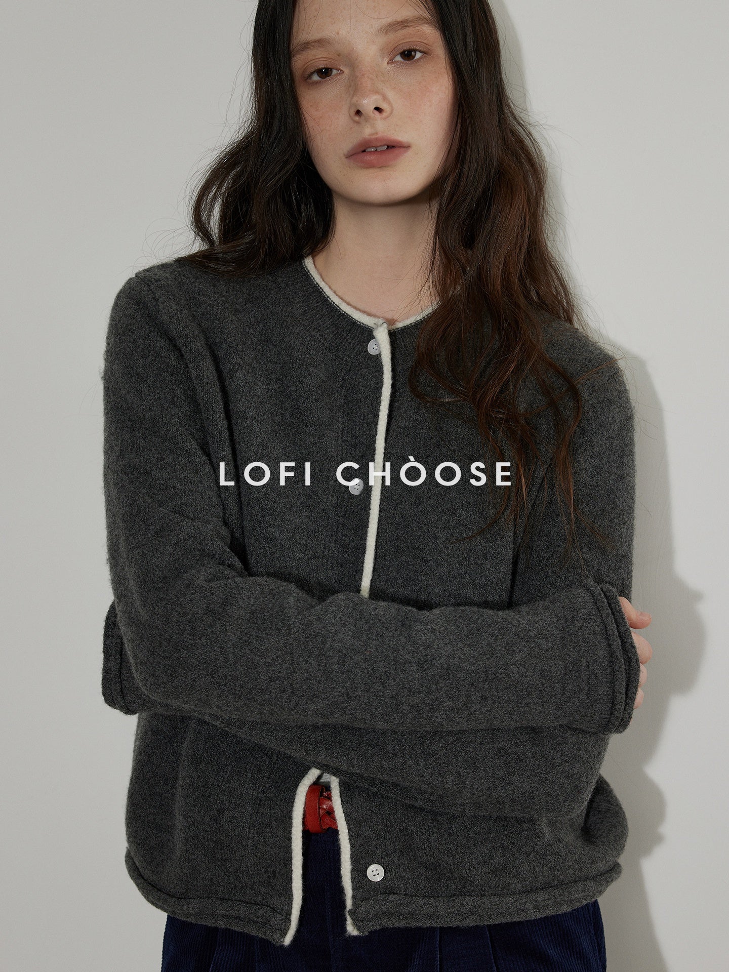 Lofi_choose_Cozy_Contrast_Trim_Rolled_Cuff_Relaxed_Fit_Office_Women_Knit_Button_Cardigans_MISSTT