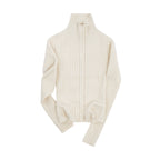 someonesometimes Soft Wool Cotton Blend Slim Fit Side Slit Cropped Button Crewneck Womens Cardigans