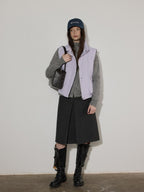 Lofi choose Soft Wool Blend Rolled Edge Loose Office Knit Button Long Sleeve Cardigans