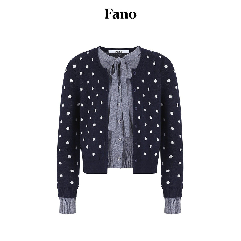 fano_Slim_Fit_Polka_Dot_Button_Front_Long_Sleeve_Women_Knitwear_Tops_Cardigans_MISSTT