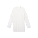 audreyyang_Lace_Trim_Cotton_Loose_Aline_Skirt_Short_Sleeve_Casual_Women_Top_&_Skirt_Sets_MISSTT