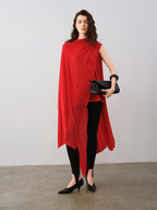 audreyyang Lyocell Wool Blend Loose Sleeveless Pullover Stirrup Leggings Top & Pants Sets