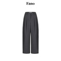 fano_Lightweight_Mid_Rise_Minimalist_Flowy_Young_Women_Polyester_Grey_Wide_Leg_Pants_MISSTT