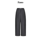 fano_Lightweight_Mid_Rise_Minimalist_Flowy_Young_Women_Polyester_Grey_Wide_Leg_Pants_MISSTT