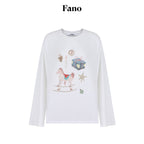 fano_Cotton_Blend_Printed_Crewneck_Loose_Fit_Women_White_Long_Sleeve_T-Shirts_MISSTT