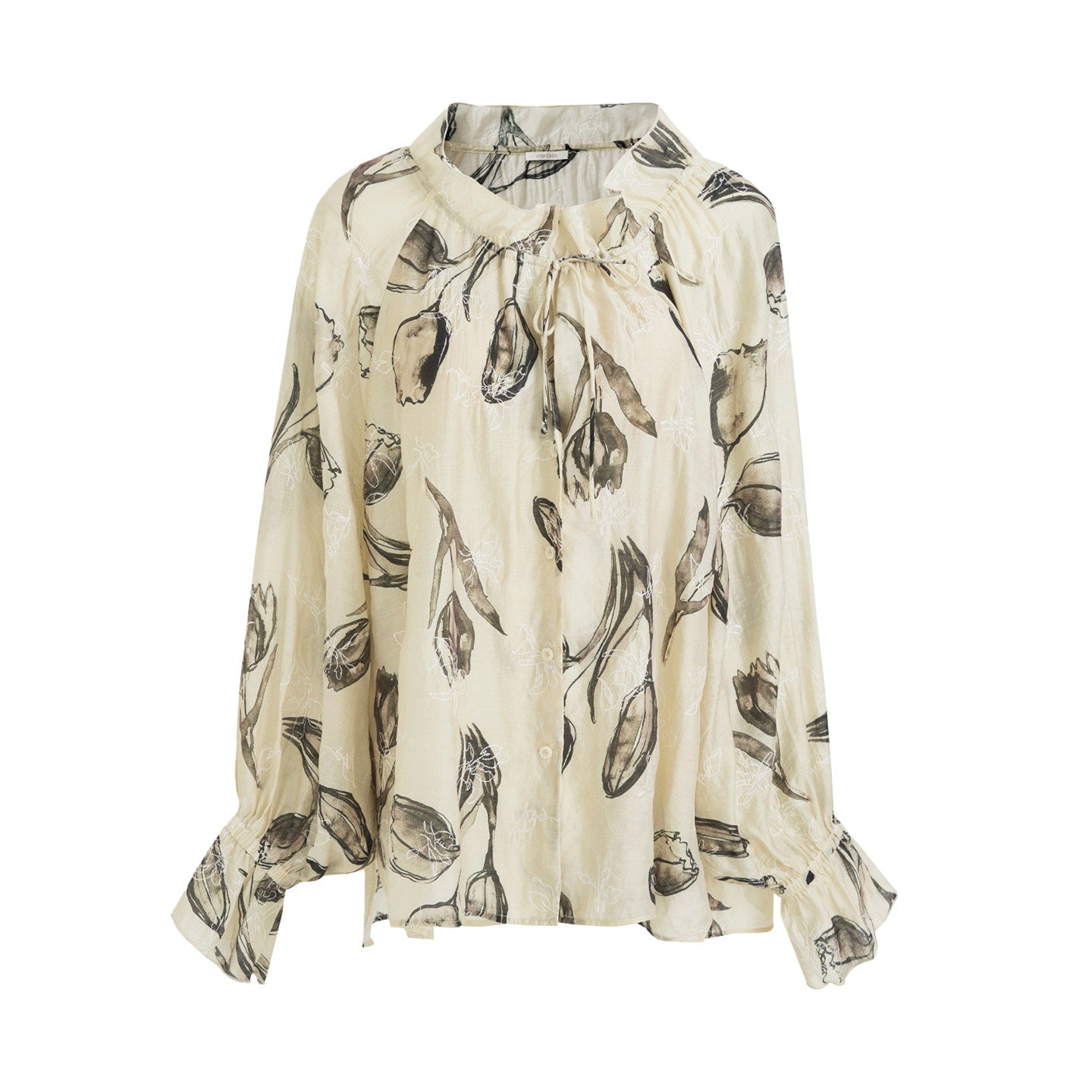 unspoken_Breathable_Soft_Office_Loose_V-neck_Embroidered_Floral_Viscose_Blend_Blouses_MISSTT