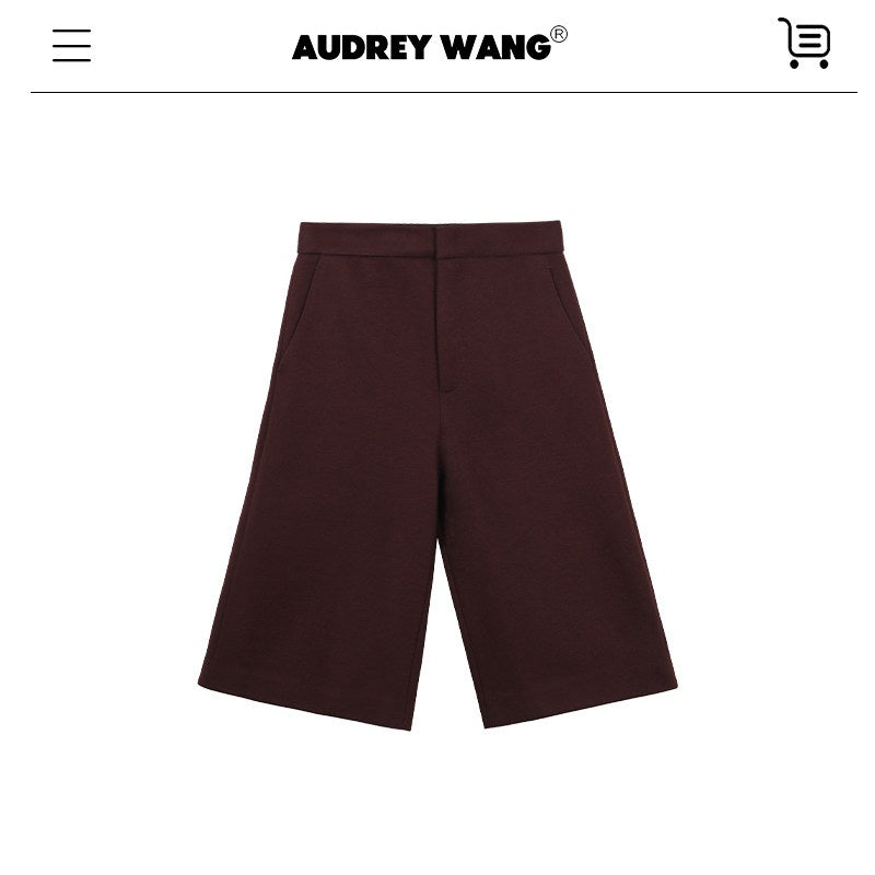 audreyyang_Wool_Blend_Minimal_Wide_Leg_Natural_Waist_Women_Office_Mid-Length_Shorts_MISSTT
