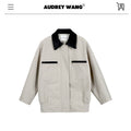 audreyyang_Lightweight_Casual_Long_Sleeve_Women_Nylon_Cotton_Light_Gray_Bomber_Jackets_MISSTT