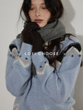 Lofi_choose_Soft_Wool_Blend_Loose_Fit_Commuter_Crewneck_Pullover_Blue_Knit_Tops_Sweaters_MISSTT