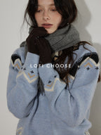 Lofi_choose_Soft_Wool_Blend_Loose_Fit_Commuter_Crewneck_Pullover_Blue_Knit_Tops_Sweaters_MISSTT