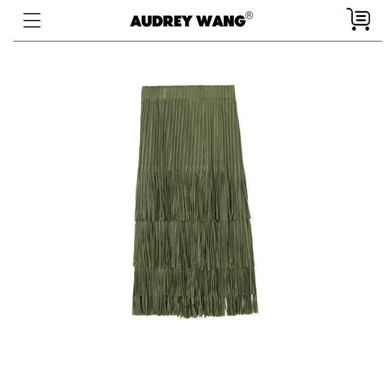 audreyyang_Hand_Pleated_Tiered_Fringe_Mid_Waist_Casual_Women_Polyester_Midi_Skirts_MISSTT